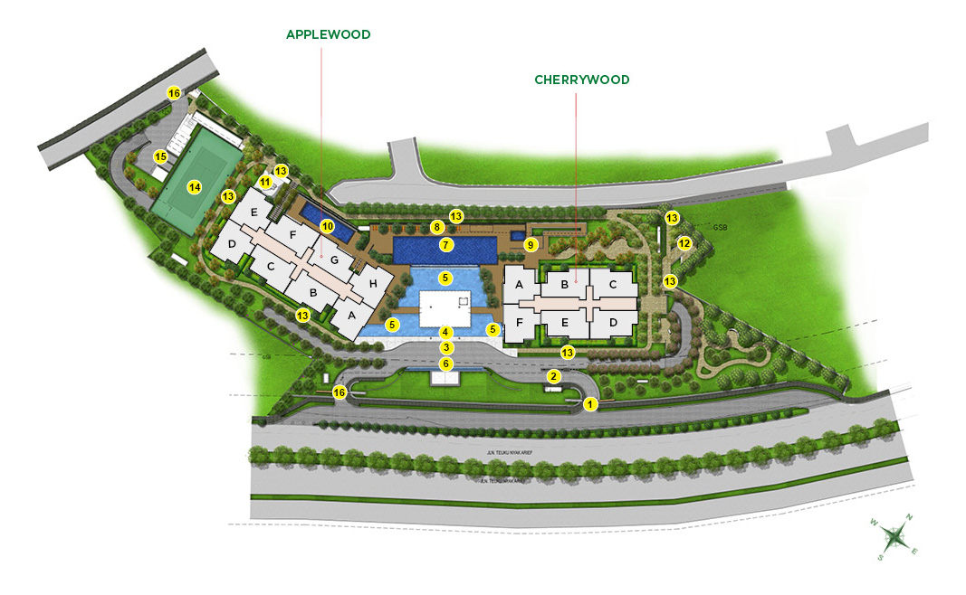 The Pakubuwono Spring Site Plan